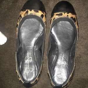Leopard ballet flats